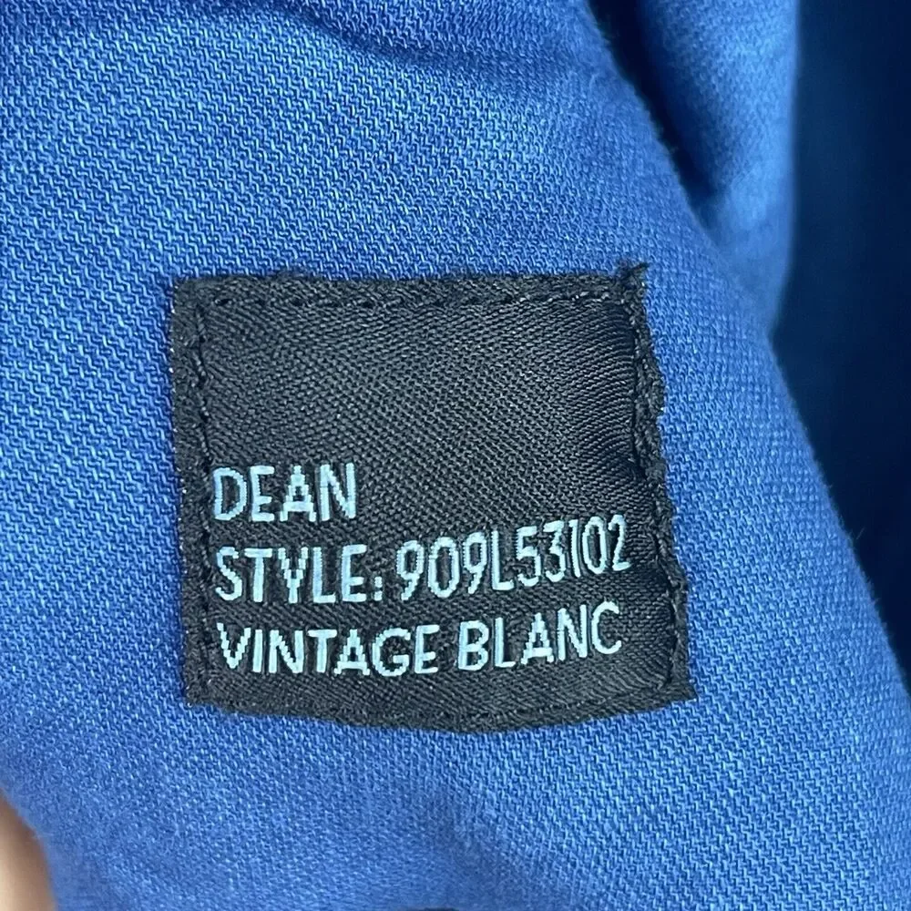 Monfrère Dean Denim Jean Jacket Women Size M Indigo‎ Blue Dipped Dye Unisex
